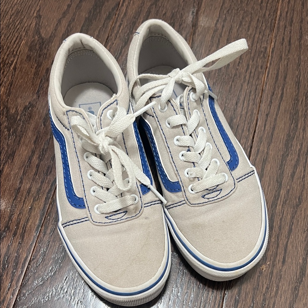 Vans Kids Shoes in Blue and Cream